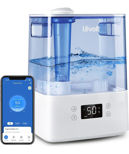 Humidificador Levoit Classic 300s Automático, 6 L, Azul