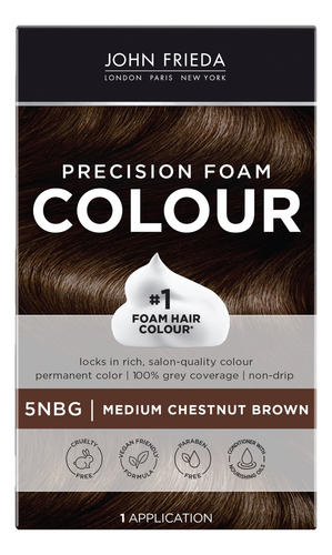 Tinte De Pelo John Frieda Precision Foam, 5 Nbg, Marrón Medi