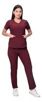 Comprar Uniformes Médicos Tela Nova Semistrech Guinda
