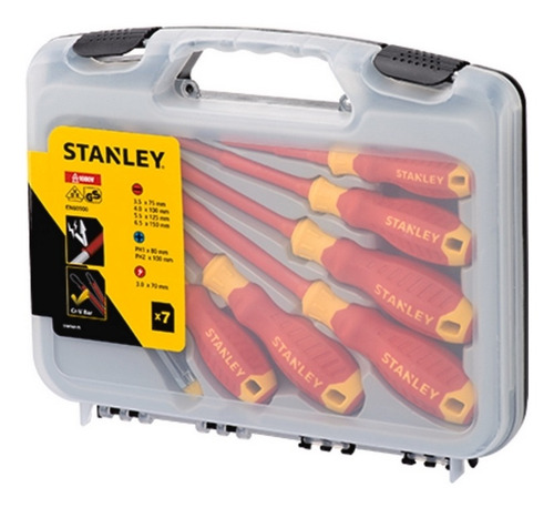 Jogo Chave Fenda E Phillips Isolada 7pcs Stanley Stmt60175la