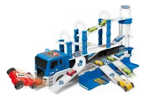 Comprar Camión De Policía 2 En 1 Con Luz Y Sonido Niños Color Azul Personaje Camión Policía