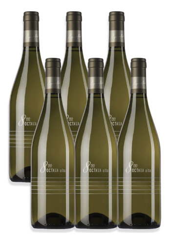 Vino Octava Alta Chardonnay Torrontés Blanco 750ml Caja X6u