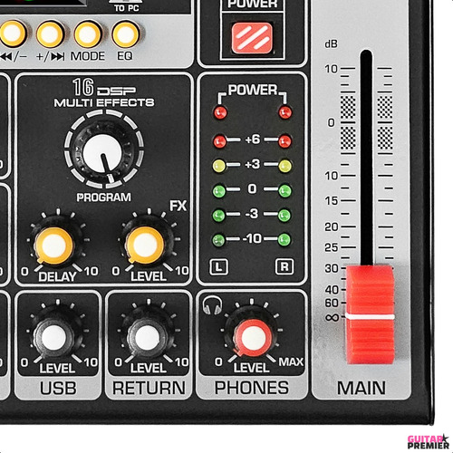 Consola Mixer 7 Canales Interfase Grabacion Bluetooth Usb Fx