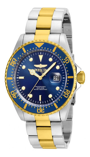 Relógio de pulso Invicta Pro Diver 22058,  analógico, para masculino, com correia de aço inoxidável cor