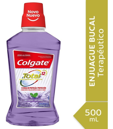 Enjuague Bucal Colgate Total 12 Antisarro 500ml