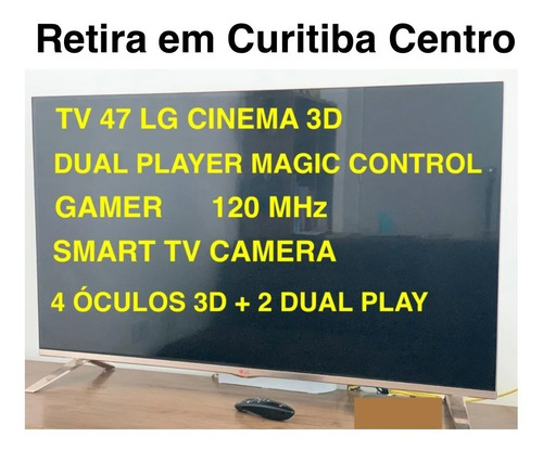 Tv47 Gamer LG Lb7000 Top Cinema 3 D Em Cuririba M. Municipal