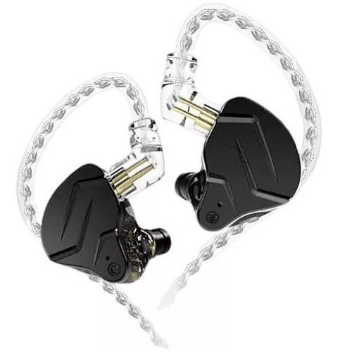 Audífonos In-ear Kz Zsn Pro Black + 4 Pares De Esponja
