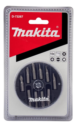 Jogo Bits Makita Ph2 E Fenda 10 Peças D-73287 Original