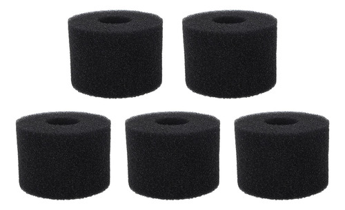 Esponja Para Filtro De Piscina, 5 Unidades, Color Negro, Reu