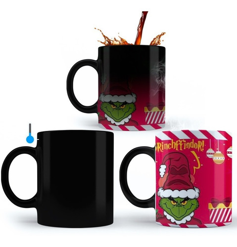 Imagen 5 de 5 de Tazas Mágica El Grinch Navidad Personalizadas ,sublimadas