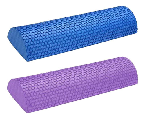 2x Rodillo De Espuma Medio Redondo Yoga Pilates Fitness Yoga