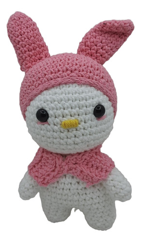 Muñeco Hello Kitty Y My Melody Amigurumis Peluche Rosa