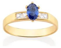 Comprar Anel Solitário Formatura Folheado Ouro 18k Rommanel 513413