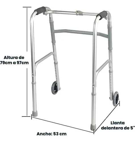 Andadera Aluminio Con Ruedas