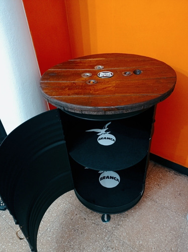 Imagen 3 de 10 de Mini Bar Realizado Con Tambor Reciclado - Valor X Seña..
