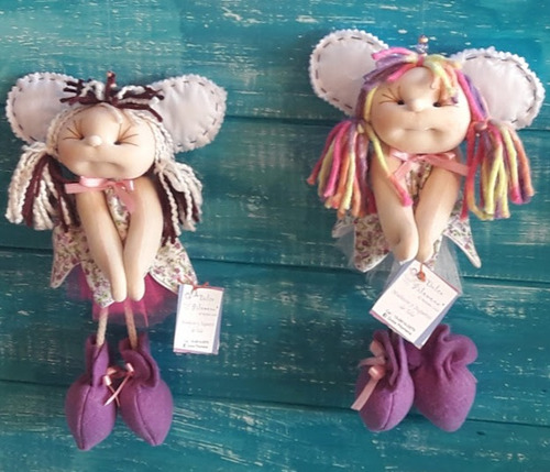 Muñeca Haditas Colgantes De Tela