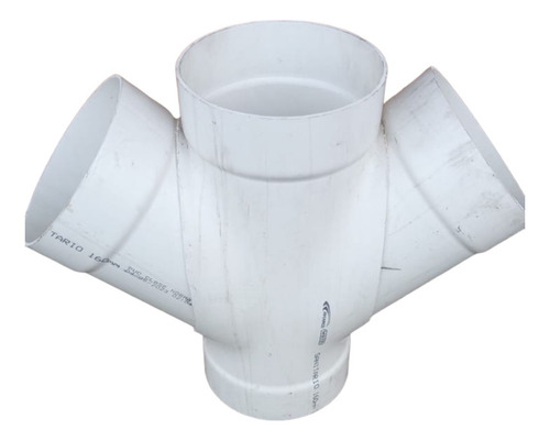 Yee Doble 8'' De Pvc Para Tuberia Sanitaria De Norma Cl5