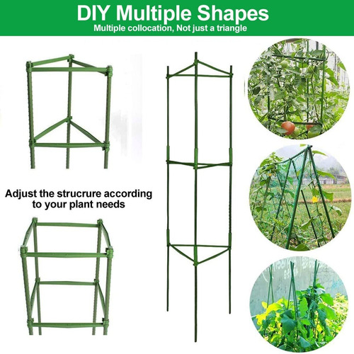 3 Juegos Jaulas De Tomate Estacas Tomate Para Plantas Jardín