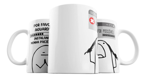 Imagem 7 de 7 de Caneca Flork Meme Engraçado Paciência Kit Chinelo E Bombom