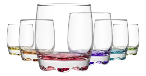 comprar Lav Juego De 6 Copas De Champán Sin Tallo, Copas De Colores 