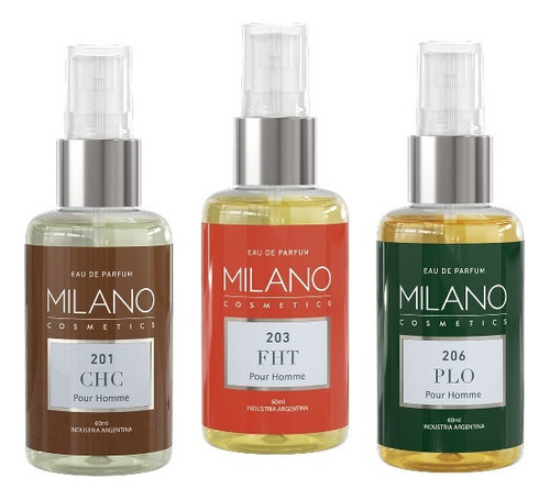 Perfumes Milano Mini By Saphirus 60ml - Hombre - Mujer X 3u