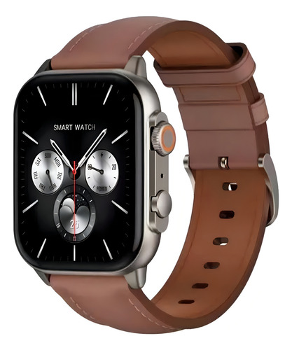 Smartwatch G-tide S5 Pro, Monitor De Saude E Sono, Ip68 Caixa Marron Pulseira Marron
