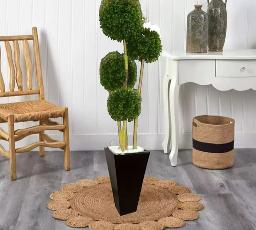 Bonsai Artificial Cuádruple Con Base Alta