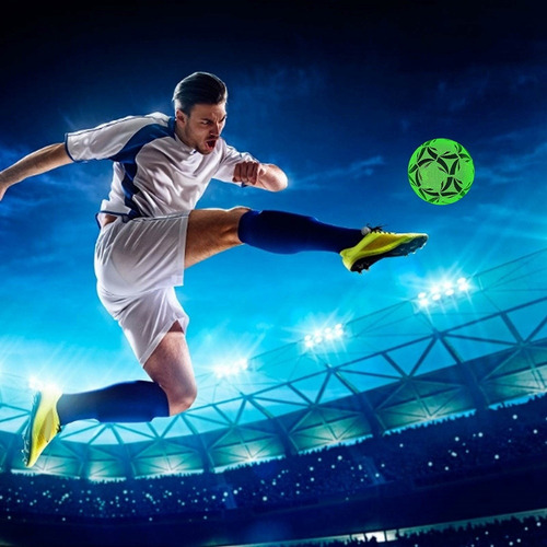 Fútbol Luminoso Tamaño 4, Deslumbrante Que Brilla En La Oscu