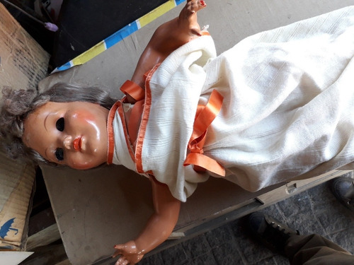 Antigua Muñeca Vintage De Colección 50cm Leer (Usado)
