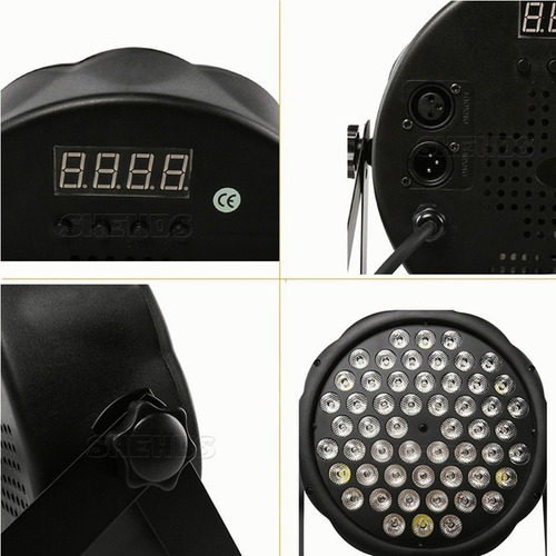 Cañón Led Rgb Rhythm Dmx Multicolor De 54 W, 2 Unidades