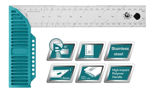 Escuadra Para Carpintero De 8 Pulgadas Total Tmt61126 