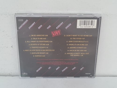 Cd Southside Johnny And The Asbury Jukes - Live Reach Up (Usado)