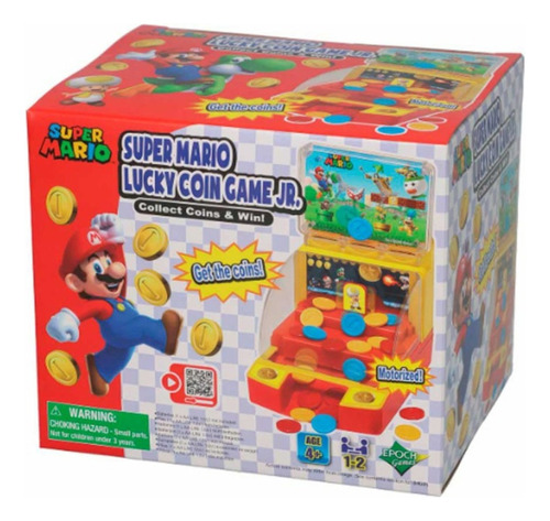 Super Mario Mini Jogo Lucky Coin Game Junior Moeda Da Sorte