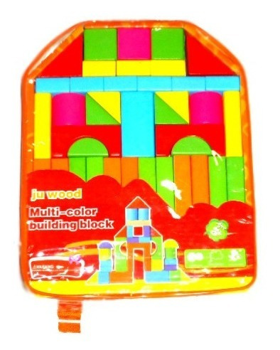 Mochila De Bloques De Madera Colores 2 Modelos