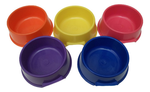 Plato Bowl Comedero Redondo Mascotas Perros Chicos Gatos