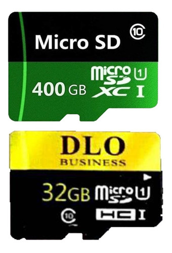 Micro Sd 400 Gb Clase 10 + Adaptador + Sd 32gb Mejor Que 256