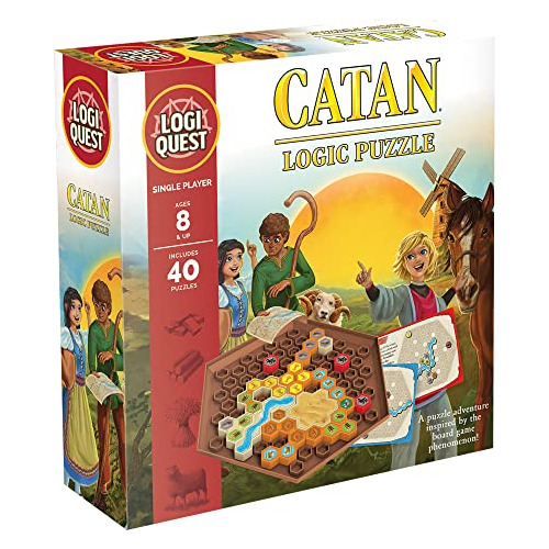 Logic Puzzle Catan Juego Mesa Rompecabezas 1 Jugador