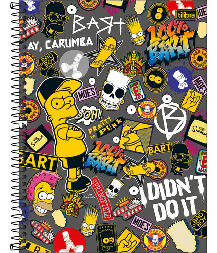 Caderno 1 Materia C Dura The Simpsons 80f C/4 Sort