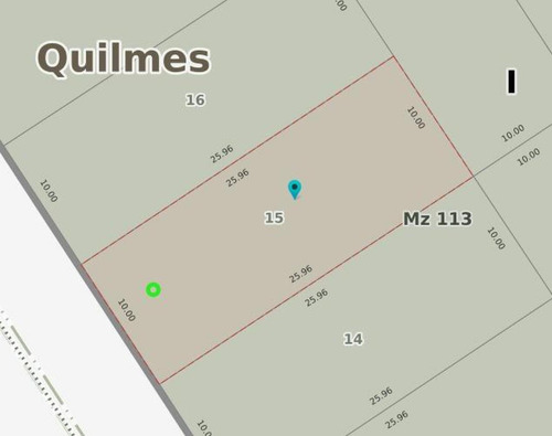 Terreno En Venta - 260mts2 - Quilmes