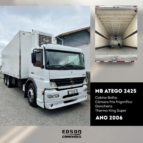 Imagem 1 de 15 de Mercedes Benz Atego 2425 Camara Fria Frigorifica C Gancheira