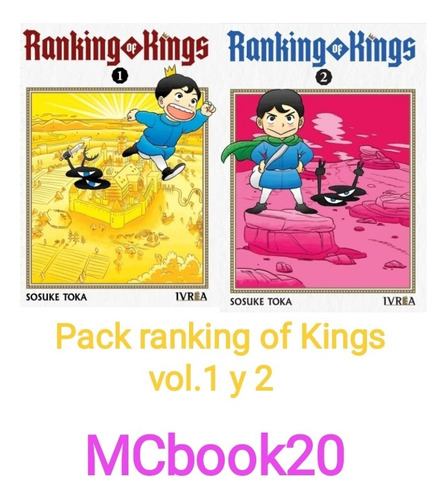 Manga: Ranking Of Kings Pack Vol. 1/2 - Sosuke Toka / Ivrea