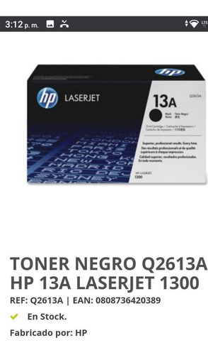 Toner Hp Q2613a Originales Y Genericos 100% Garantizados