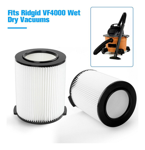 Filtro Vca Úmido//seco Para Filtro De Vácuo Ridgid Vf4000