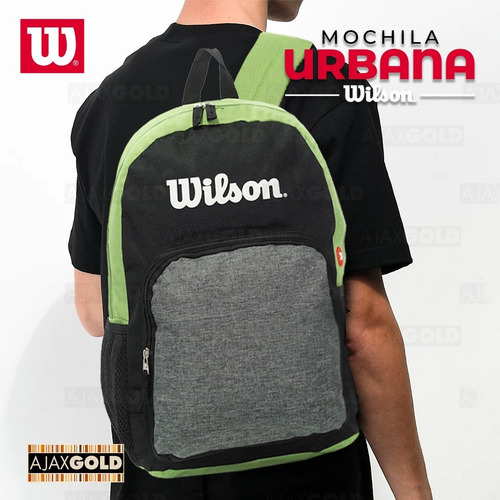 Imagen 6 de 7 de Mochila Wilson Urbana Deportes Porta Notebook Gym Reforzada