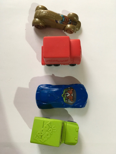 4 Carritos Colección A Escala De Cereales Kellogs Originales Rojo (Usado)