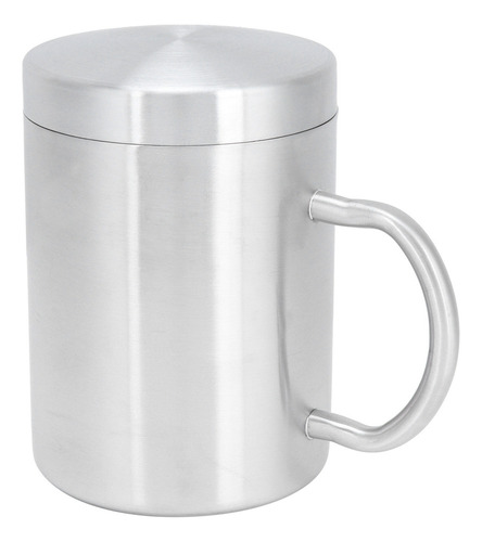A Taza En Forma De S Con Tapa, Tapa De Acero Inoxidable,