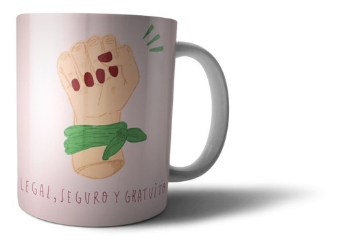 Taza De Cerámica  Aborto Legal Seguro Y Gratuito Es Ley