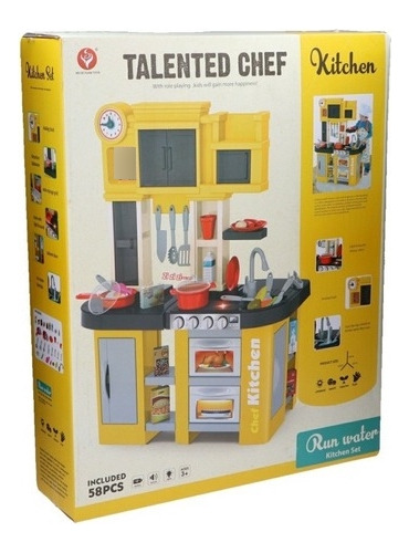 Imagen 3 de 3 de Cocina Para Niñas Con Luces Y Sonido 53 Pcs.