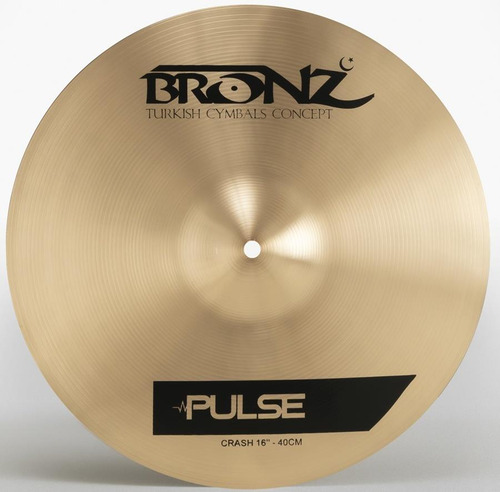 Kit De Pratos Bronz Cymbals Pulse Com Bag, Crash 16, Ride 2
