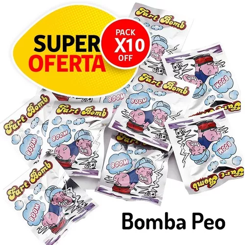 Broma Bomba Fetida, Aprieta - Tira Y Corre / Pack 10 Unid.